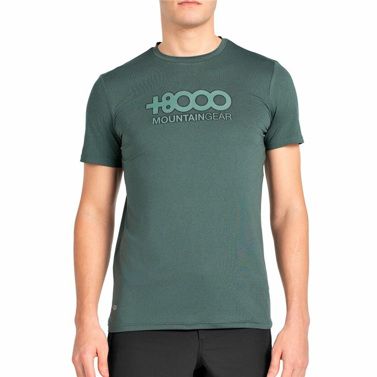 Short-sleeve Sports T-shirt +8000 Pipe Green
