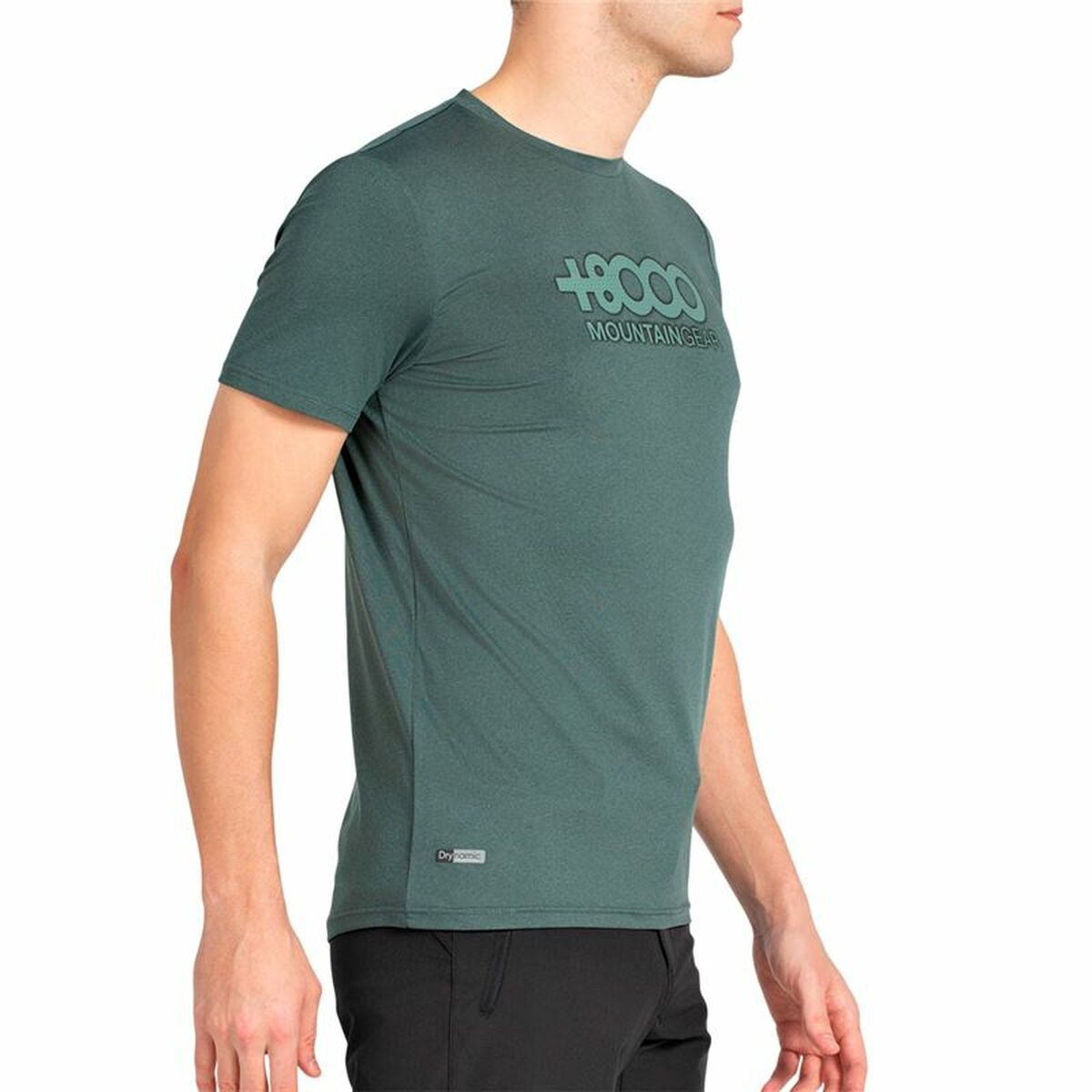 Short-sleeve Sports T-shirt +8000 Pipe Green