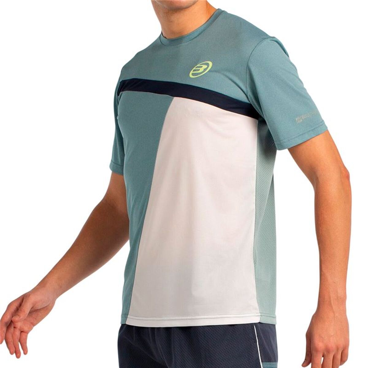 Mens Short Sleeve T-Shirt Bullpadel LLEGA-148 Aquamarine