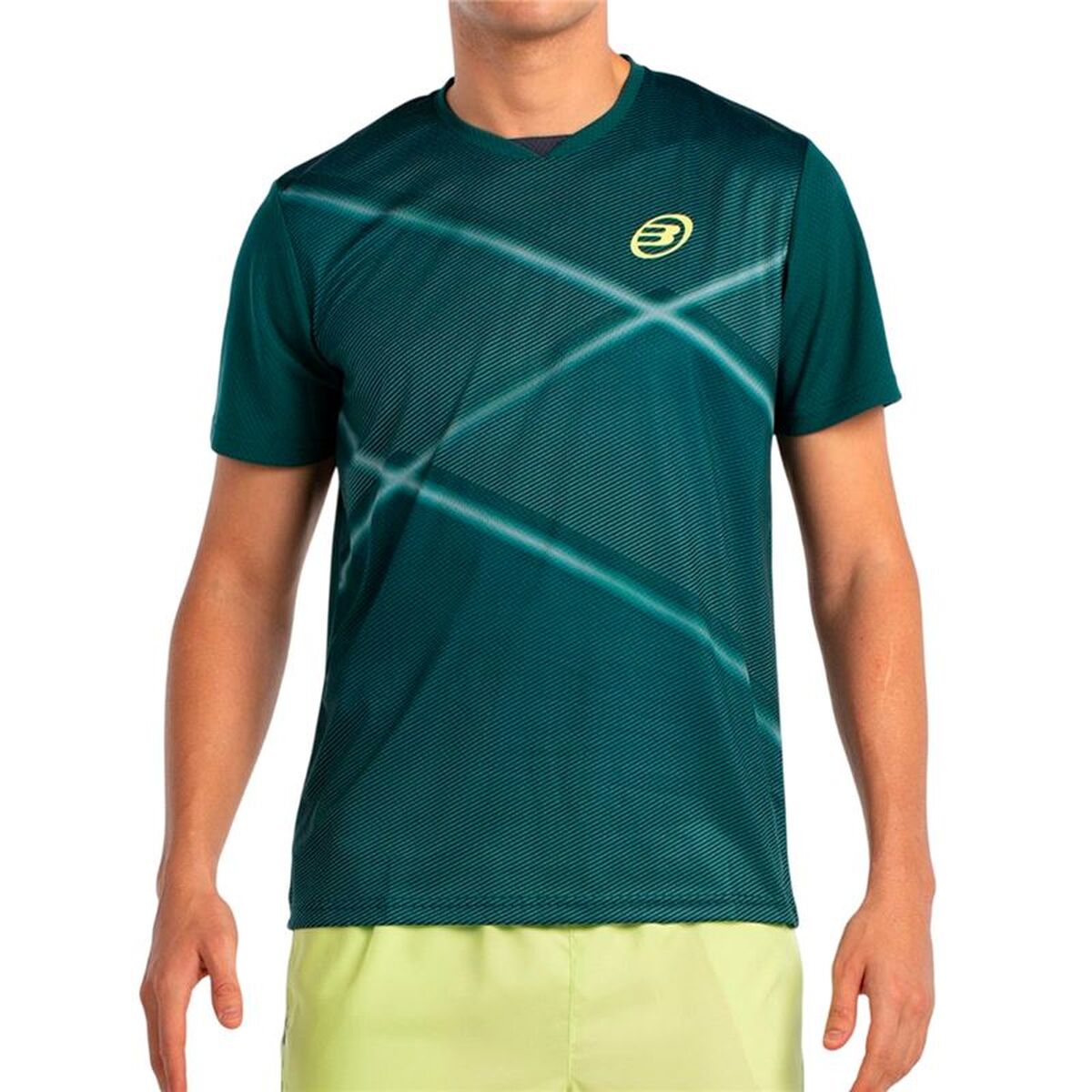 Heren-T-Shirt met Korte Mouwen Bullpadel Ladra 053 Blauw Padel