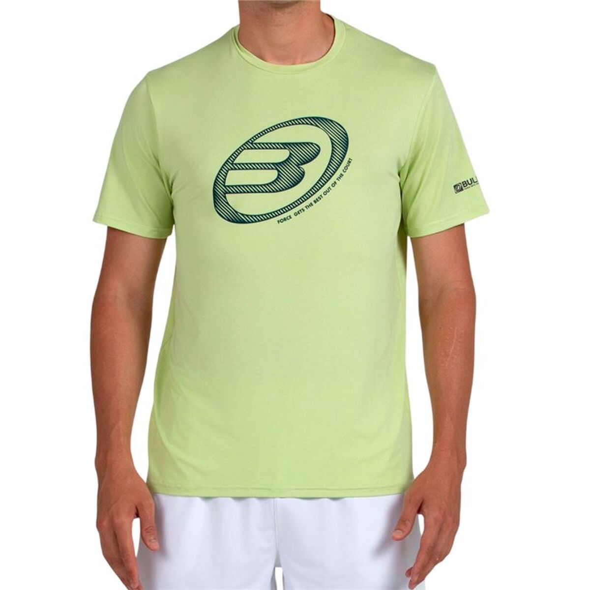 Heren-T-Shirt met Korte Mouwen Bullpadel Lande 159 Limoengroen Padel