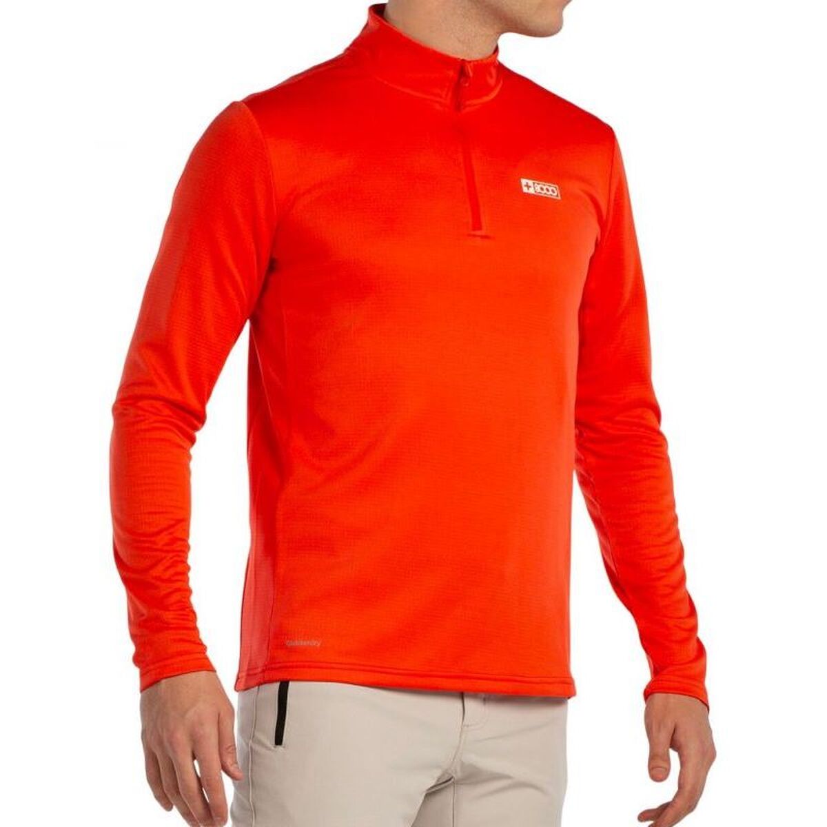 Heren-T-Shirt met Lange Mouwen +8000 Portu Oranje