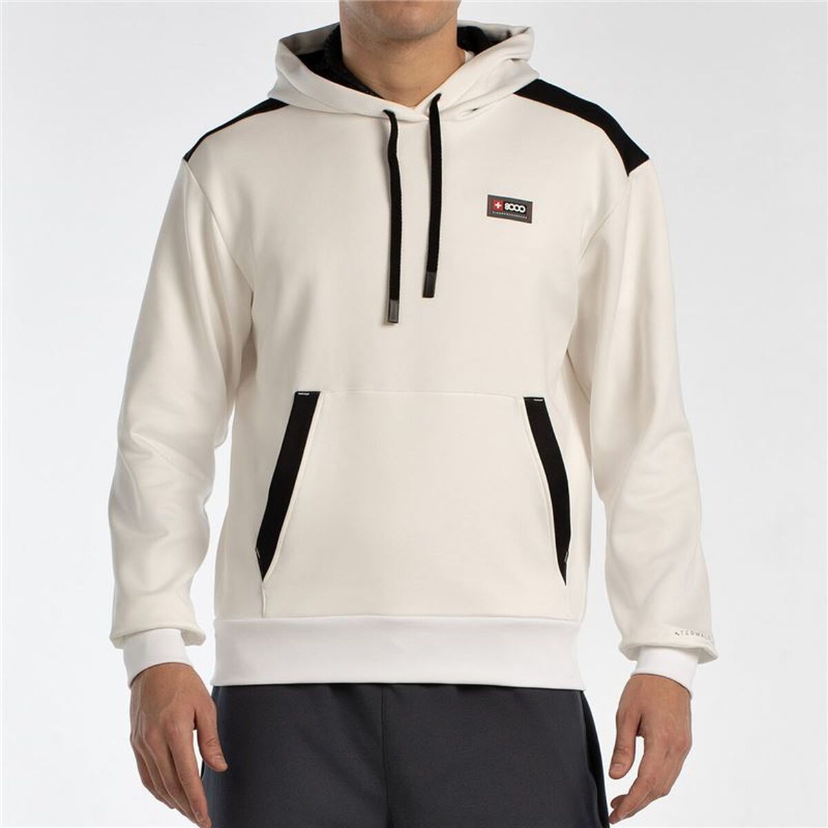 Herenhoodie +8000 Euron Wit