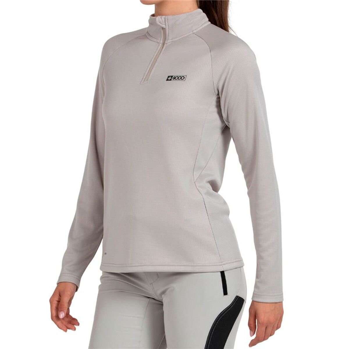 Dames T-shirt lange mouwen +8000 Lua Ivoor