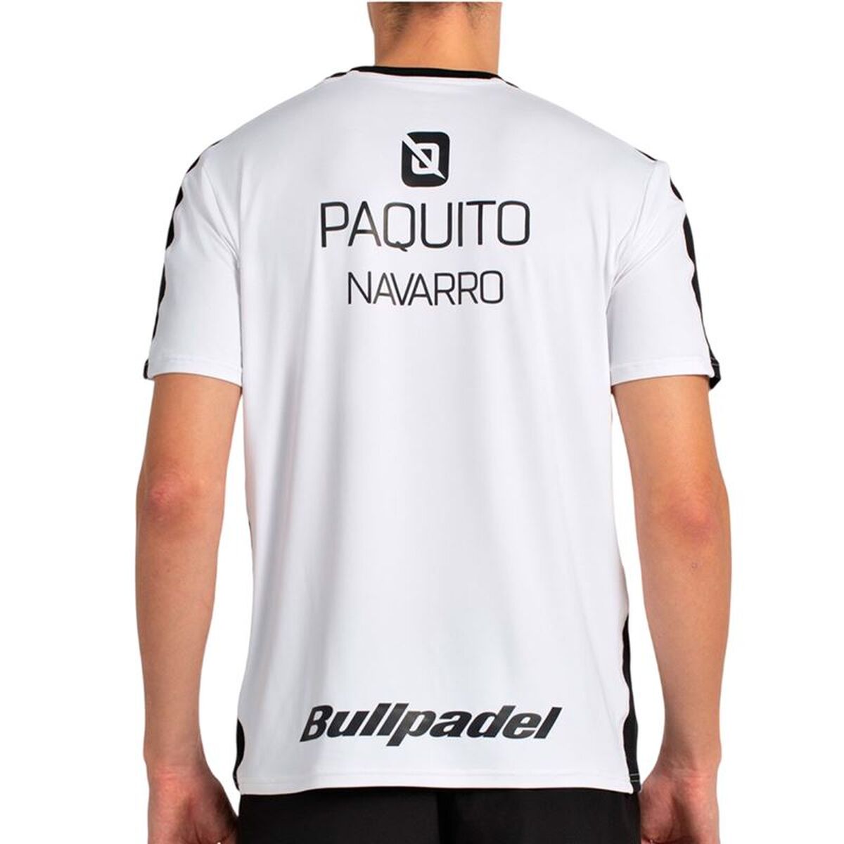 Heren-T-Shirt met Korte Mouwen Bullpadel Paquito 25I 012 Wit Padel