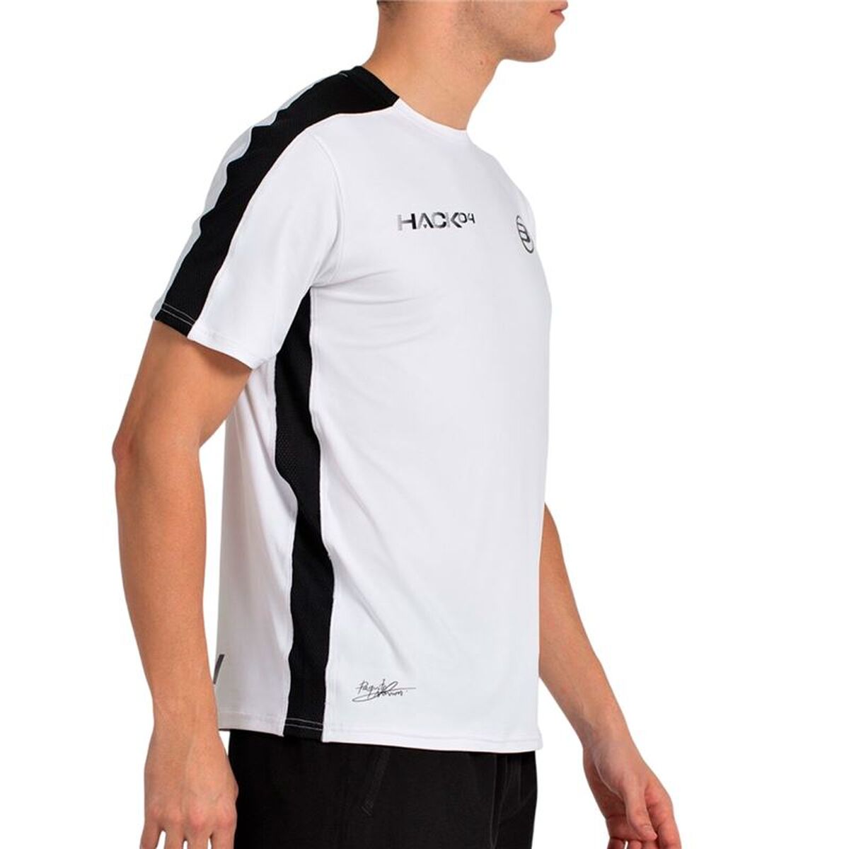Heren-T-Shirt met Korte Mouwen Bullpadel Paquito 25I 012 Wit Padel