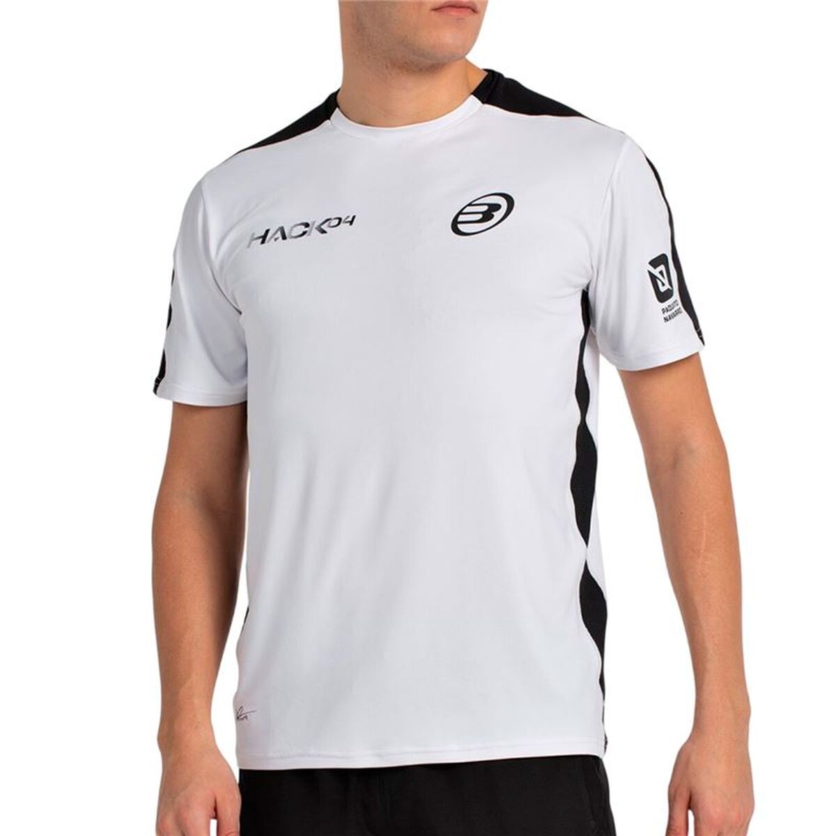 Heren-T-Shirt met Korte Mouwen Bullpadel Paquito 25I 012 Wit Padel