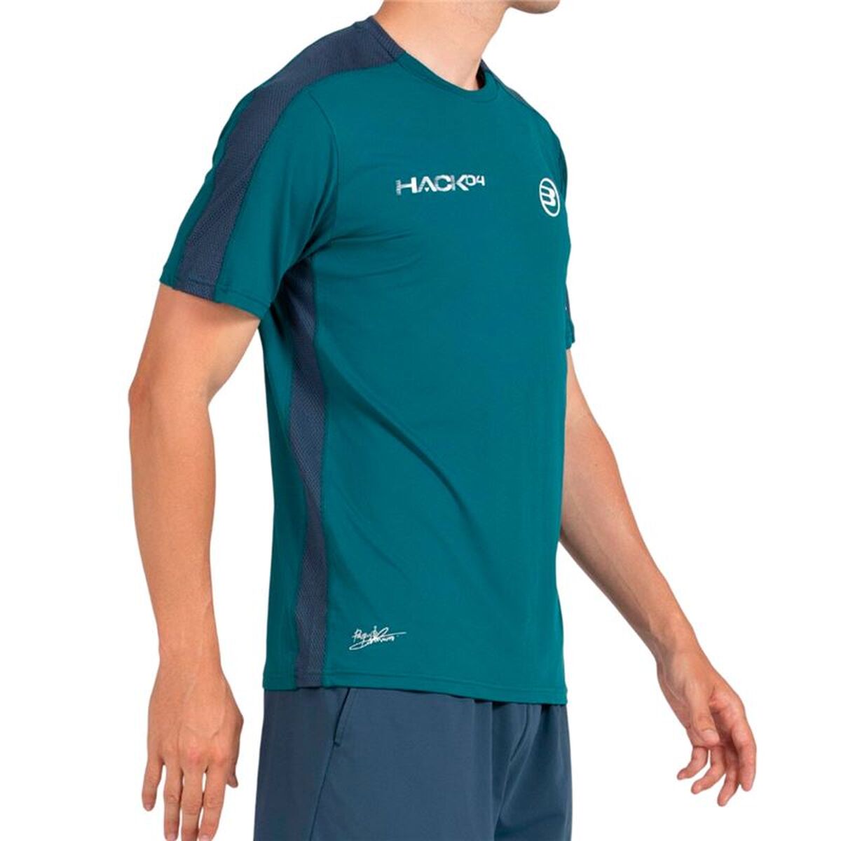 Heren-T-Shirt met Korte Mouwen Bullpadel Paquito 25I 053 Blauw Padel