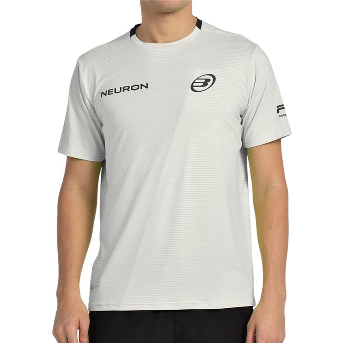 Heren-T-Shirt met Korte Mouwen Bullpadel Chingotto 25I 026 Lichtgrijs Padel