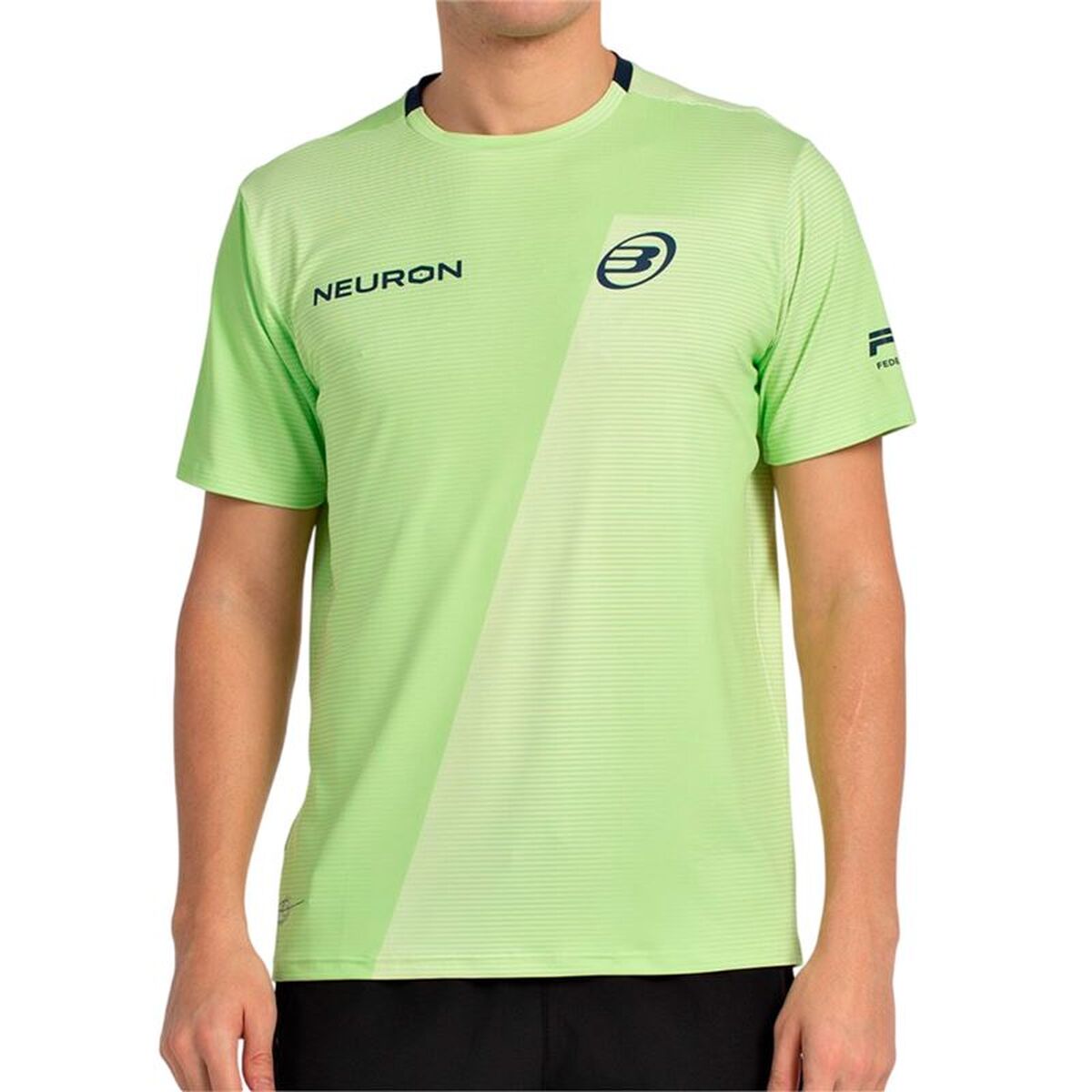 Heren-T-Shirt met Korte Mouwen Bullpadel Chingotto 25I 059 Limoengroen Padel