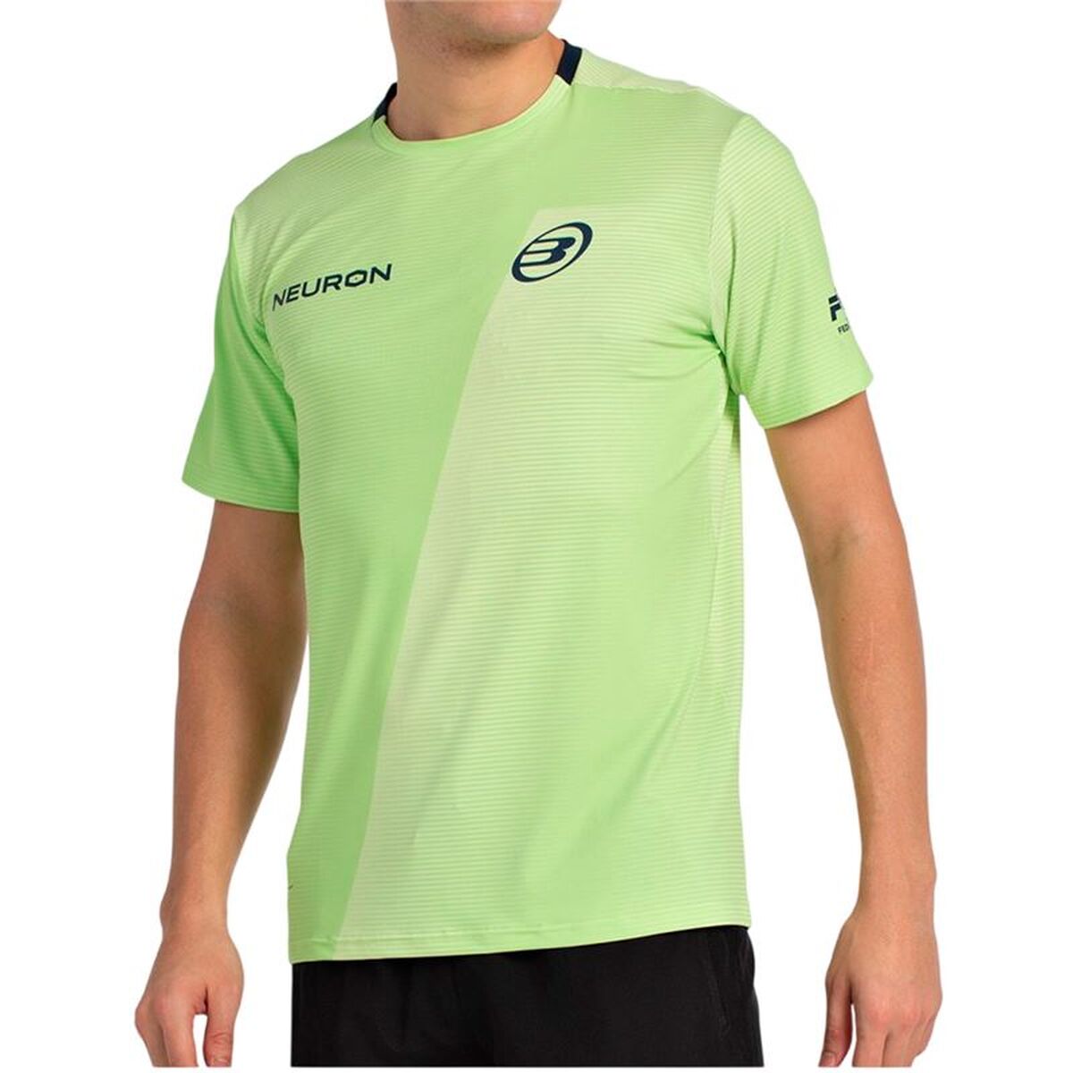 Heren-T-Shirt met Korte Mouwen Bullpadel Chingotto 25I 059 Limoengroen Padel
