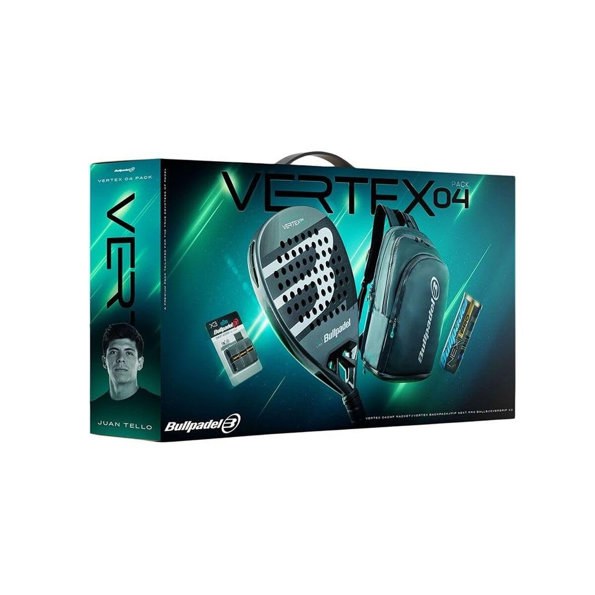 Padel Racket Bullpadel Vertex 04 Comfort Pro Line 2026 Zwart Koolstofvezel