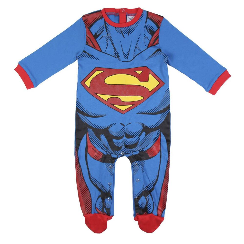 Baby's Long-sleeved Romper Suit Superman Blue