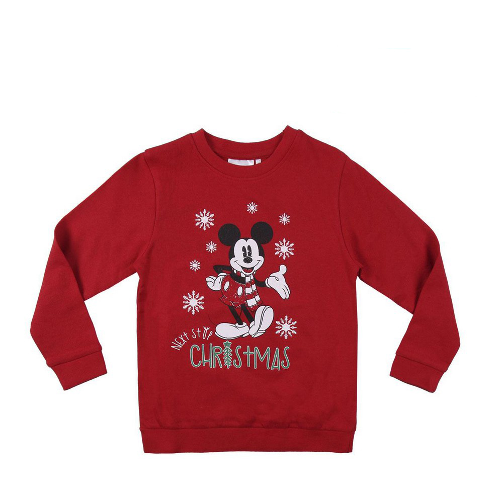 Children’s Sweatshirt without Hood Mickey Mouse Red