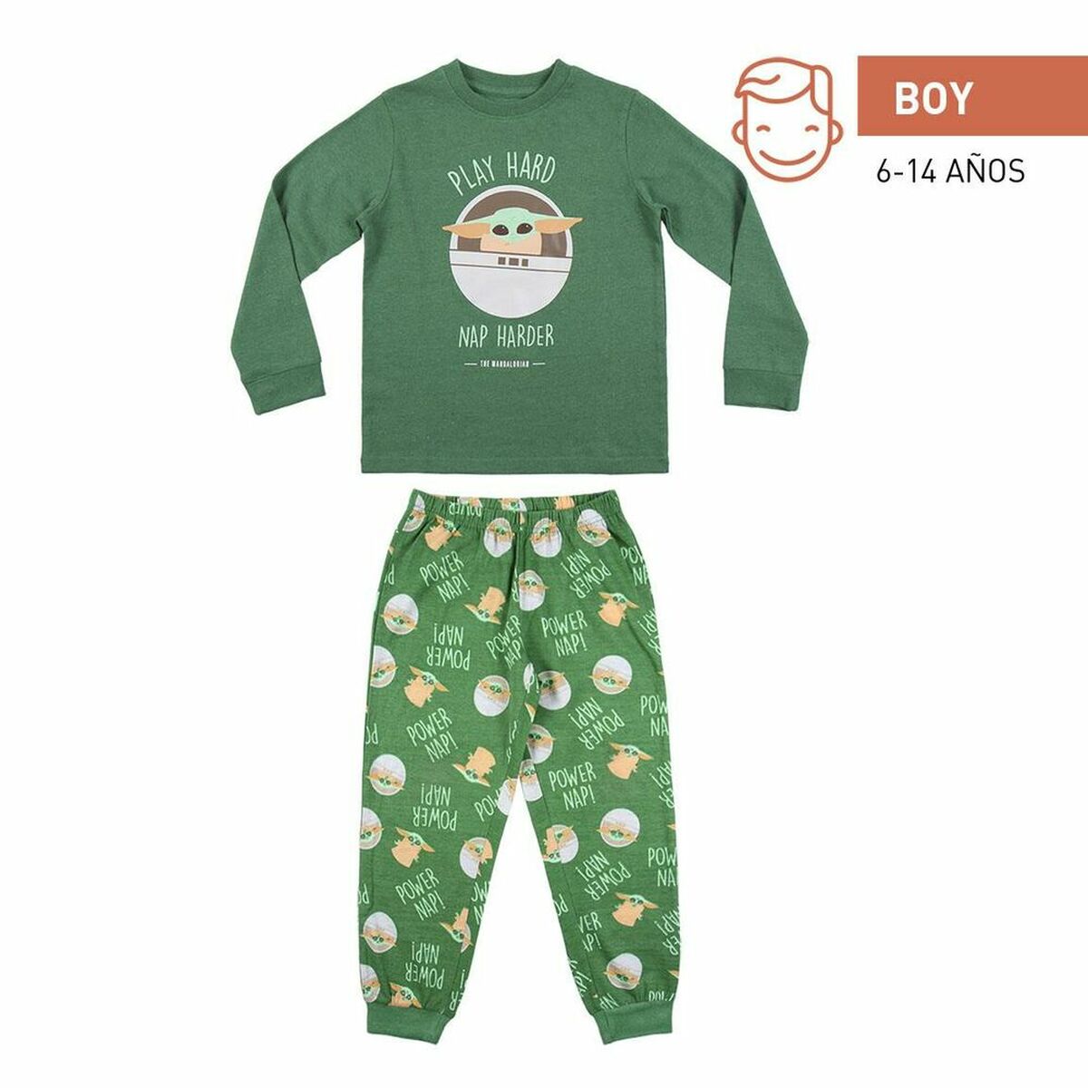 Pyjama Enfant The Mandalorian Vert