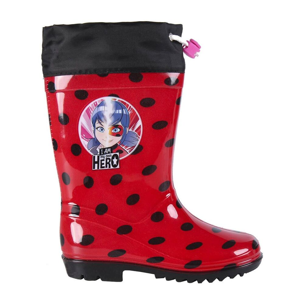 Children's Water Boots Lady Bug Red