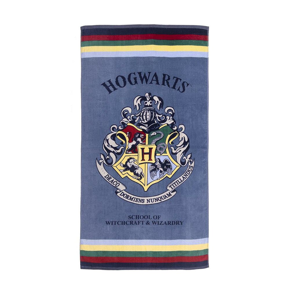 Serviette de plage Harry Potter Bleu (70 x 140 cm)