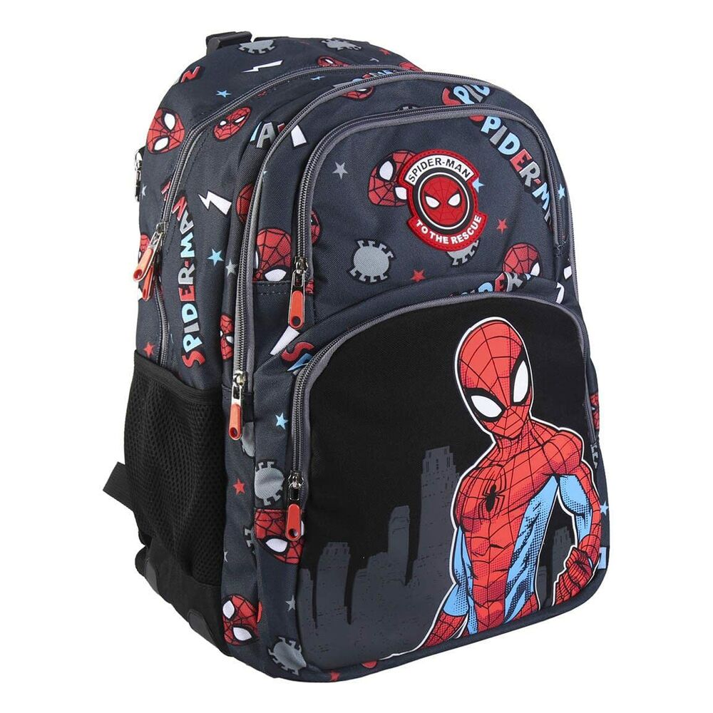 School Bag Spiderman Black (32 x 18,5 x 44 cm)