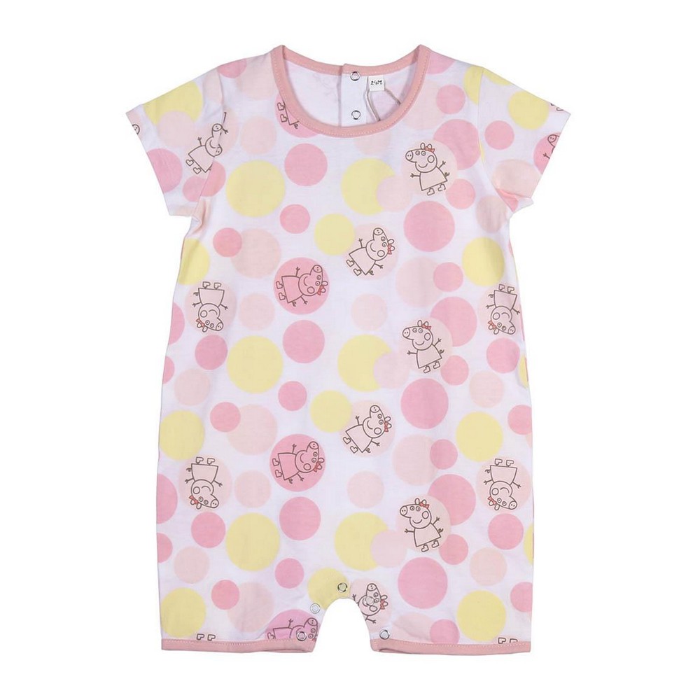 Baby's Short-sleeved Romper Suit Peppa Pig Pink