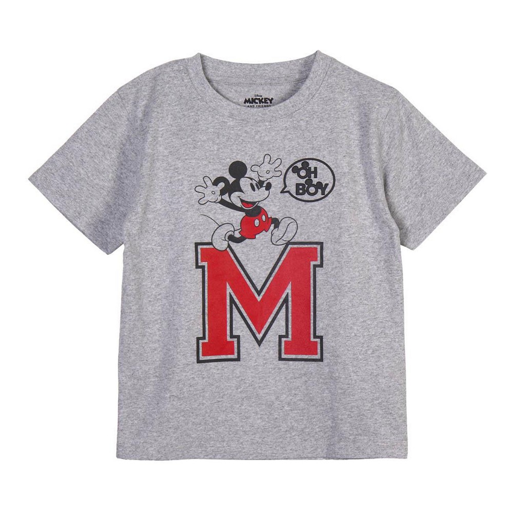 Short Sleeve T-Shirt Mickey Mouse Grey