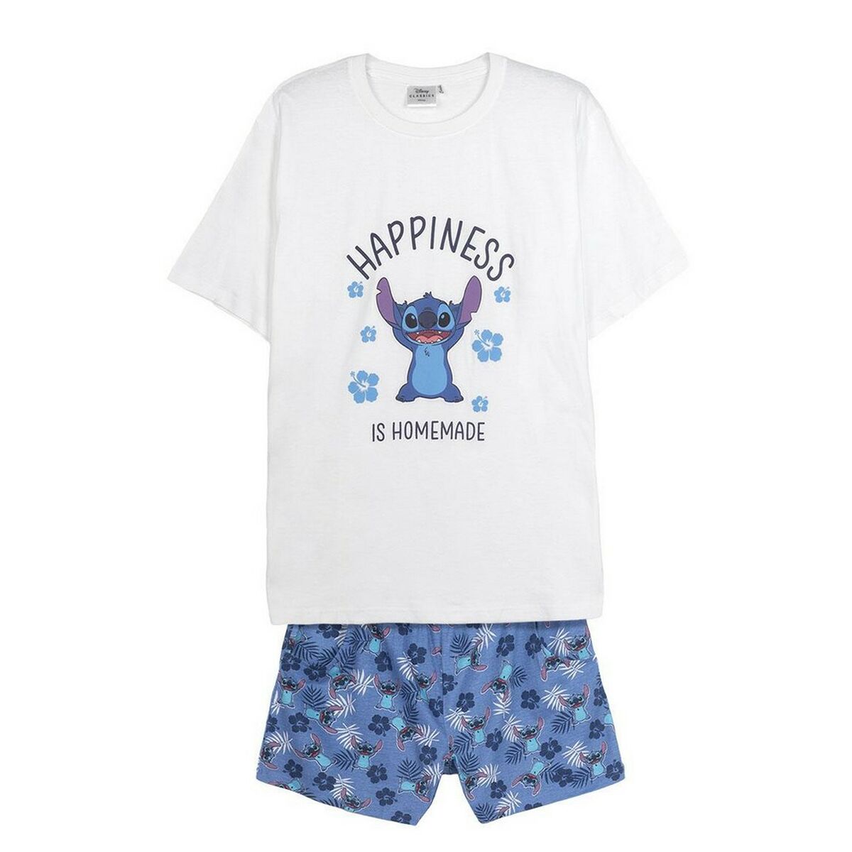 Pyjama D'Été Stitch Homme Bleu