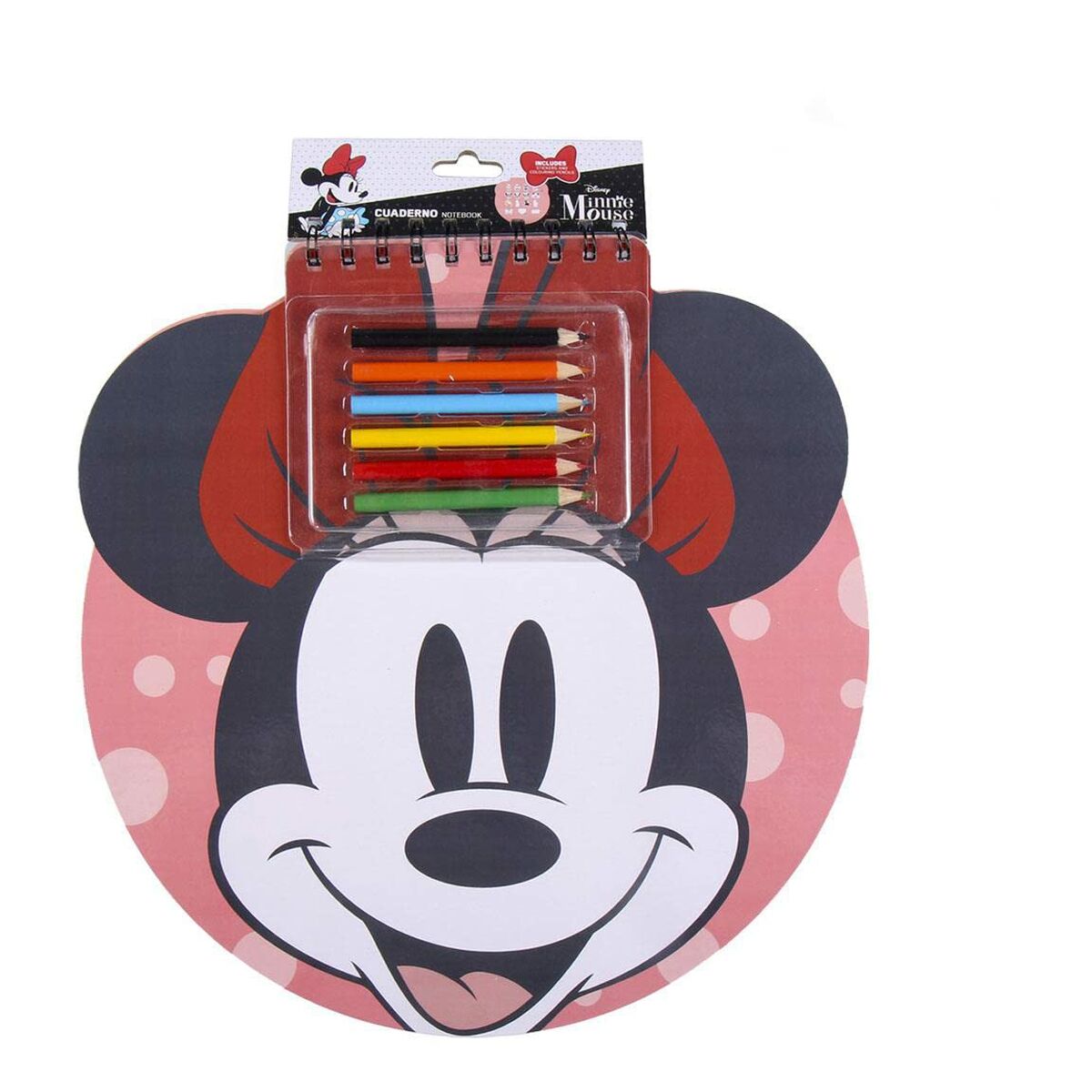 Ensemble de Papeterie Minnie Mouse Cahier (30 x 30 x 1 cm)