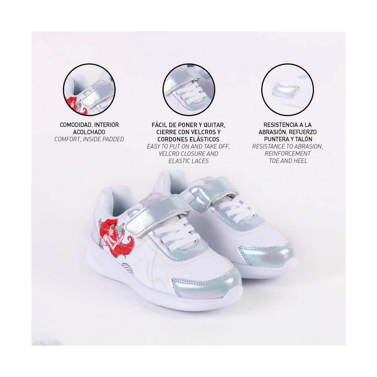 Chaussures de Sport pour Enfants Princesses Disney Blanc