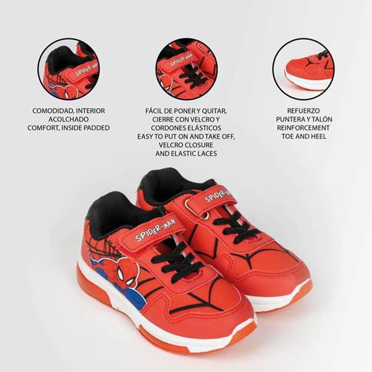 Sportschoenen met LED Spider-Man (Refurbished A)