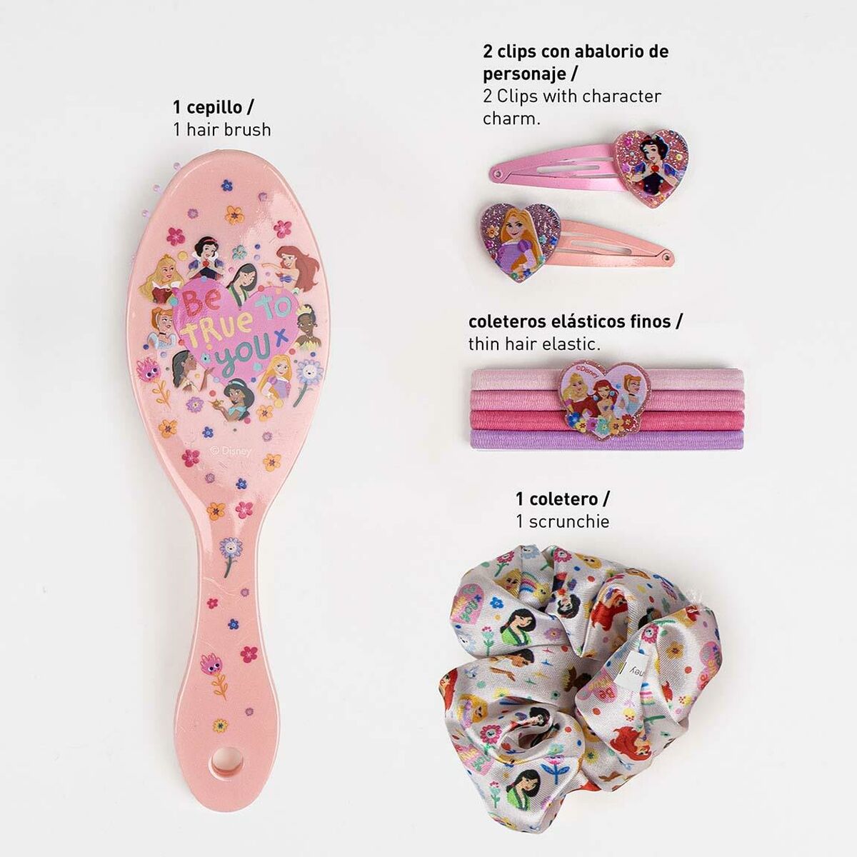 Image secondaire de Kit de Coiffeur pour Enfant Disney Princess 14 x 18,5 x 4 cm 5 Pièces