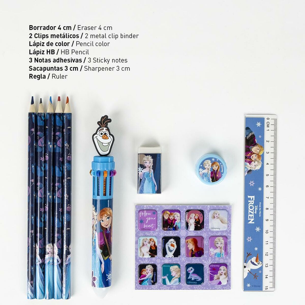 Pencils Frozen Blue 10 % Plastic 20 % paper