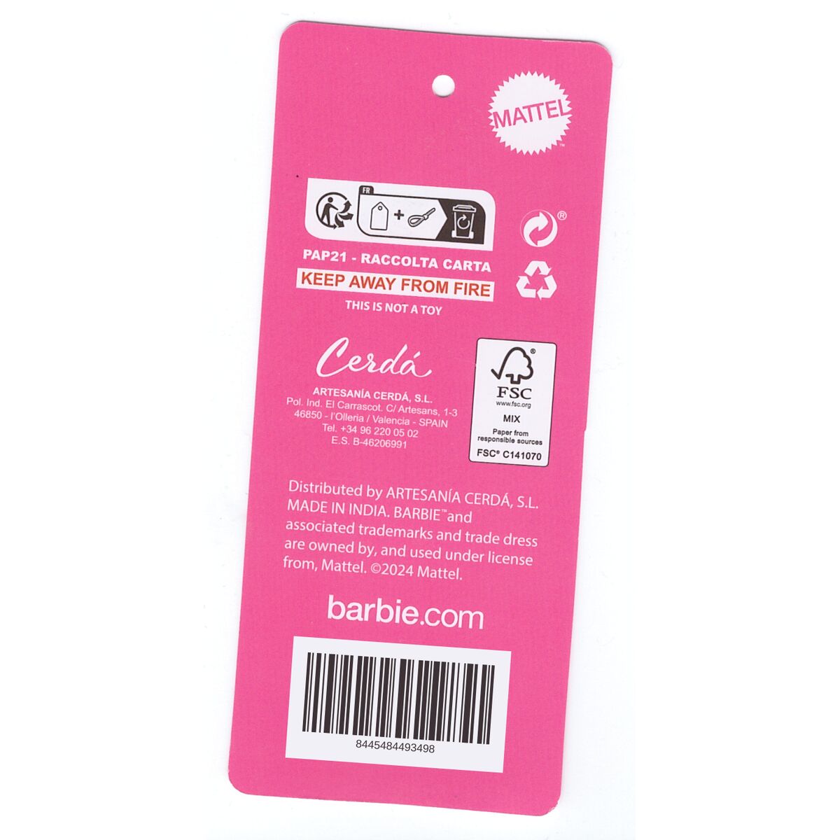 Image secondaire de Pochette crayons Barbie Fuchsia 12,5 x 6,5 x 19,5 cm