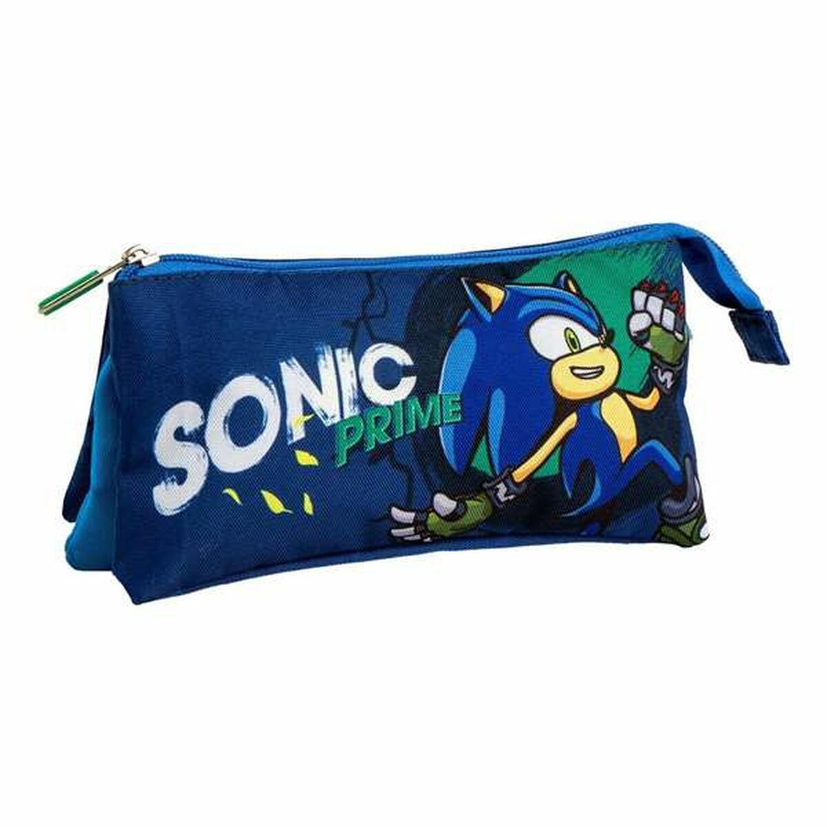 Trousse Fourre-Tout Triple Sonic Prime Bleu clair Light Blue 2,2 x 1,1 x 22,5 cm