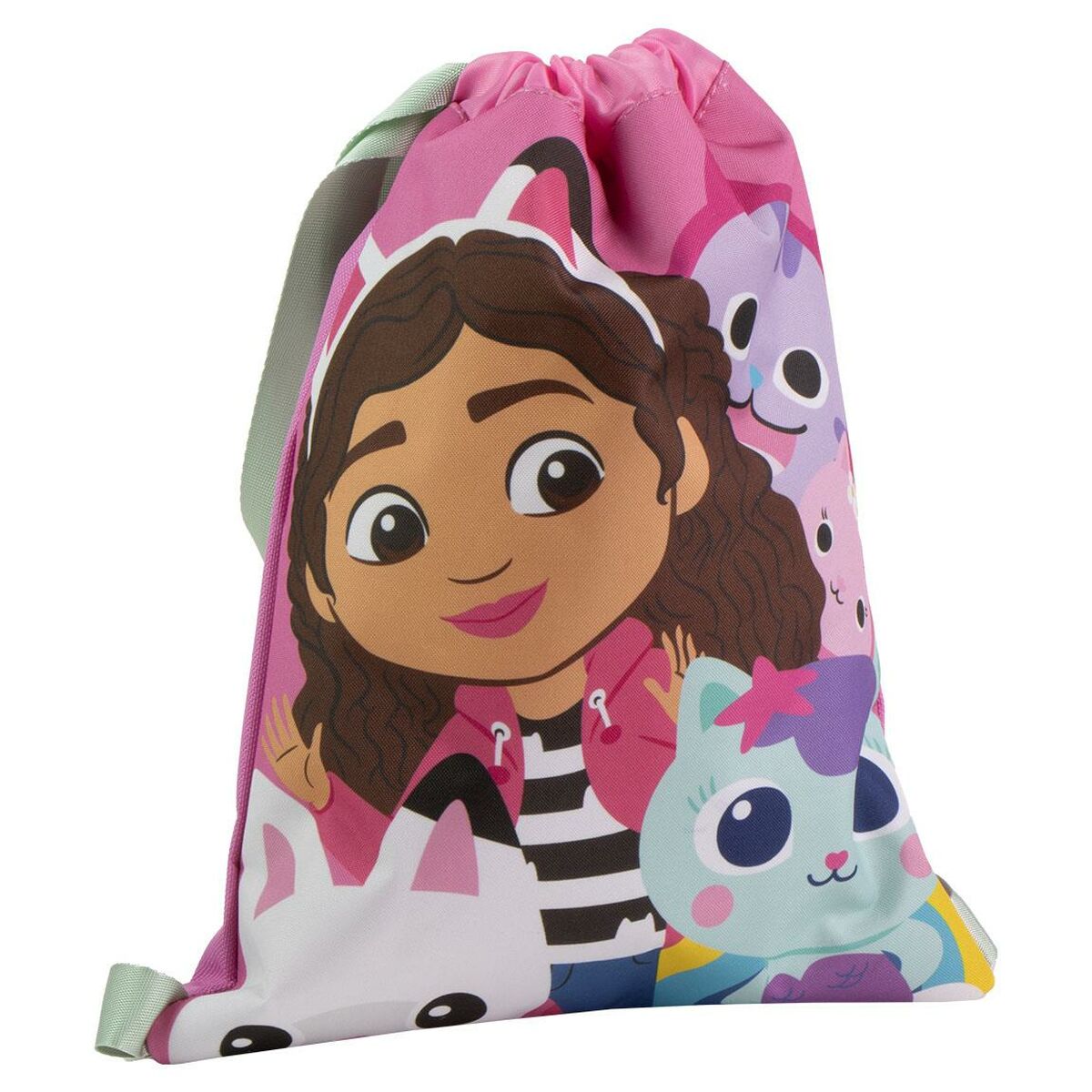 Sac à dos serré par des ficelles Gabby's Dollhouse Rose 27 x 33 x 1 cm