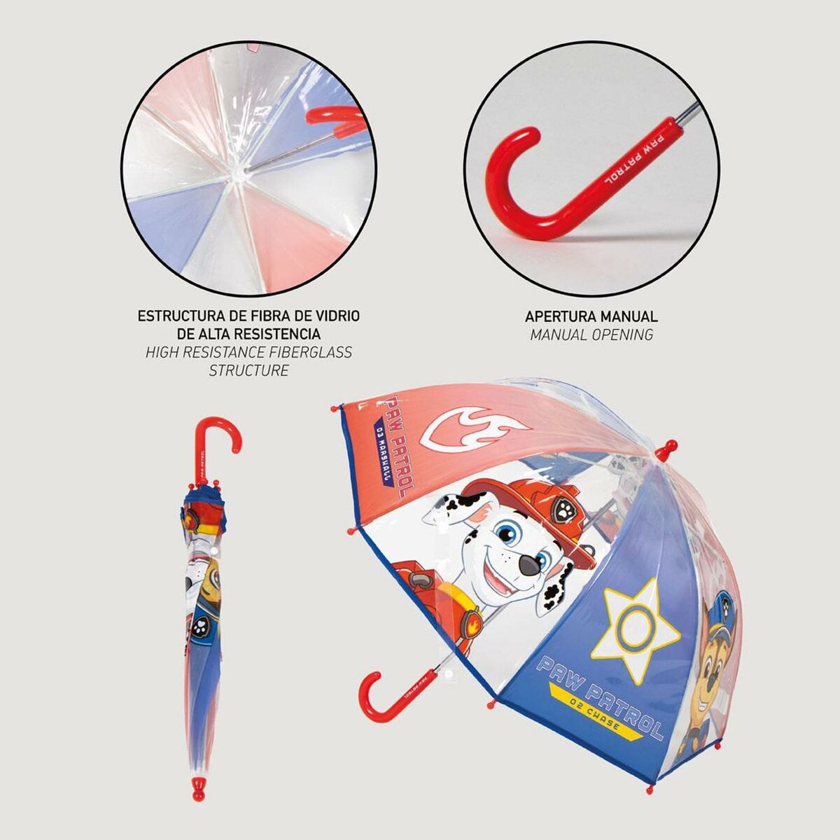 Paraplu The Paw Patrol Blauw Ø 71 cm 45 cm