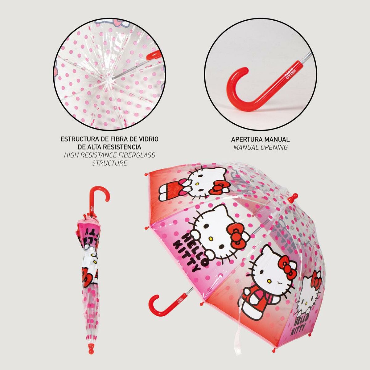 Umbrella Hello Kitty Pink 45 cm 45 cm
