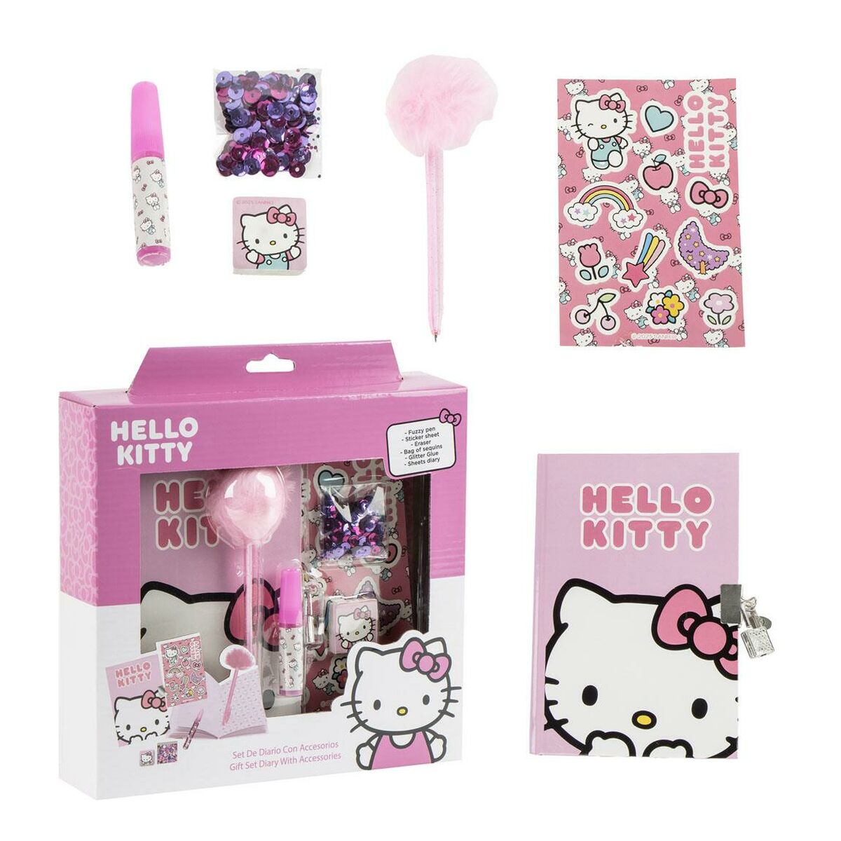Agenda avec accessoires Hello Kitty