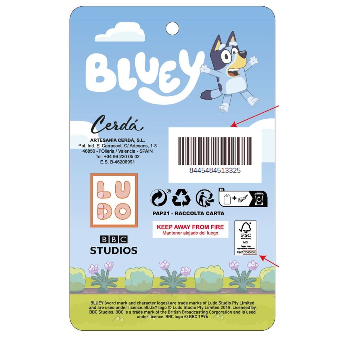 Schrijfset Bluey Blauw