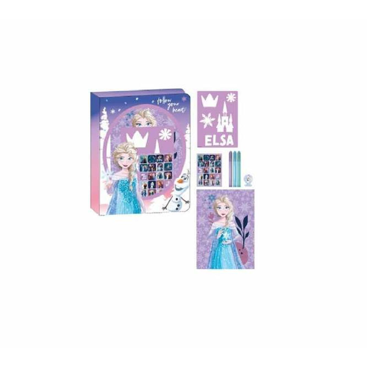 Schrijfset Frozen Multicolour 8 Onderdelen