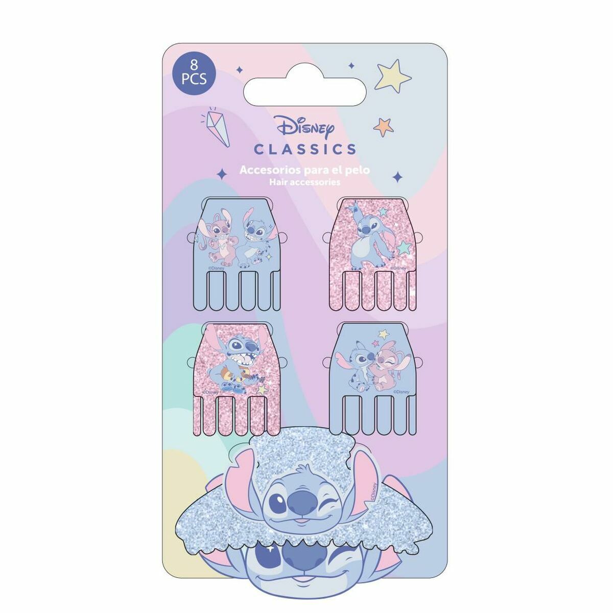 Τσιμπιδάκια Stitch Μπλε