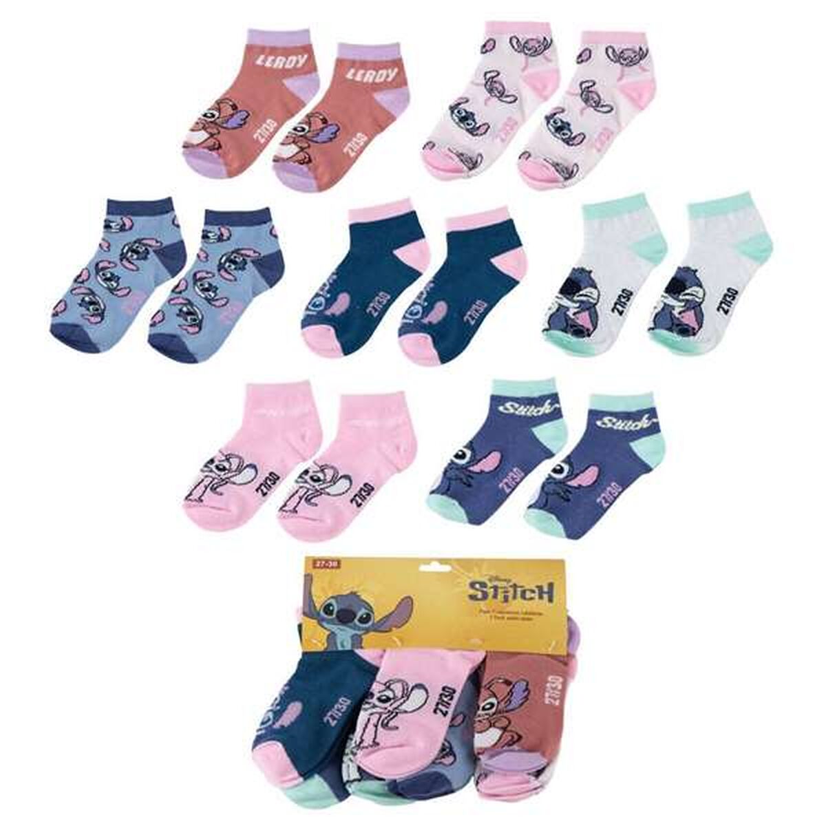 Sokker Stitch Multifarvet 23-26