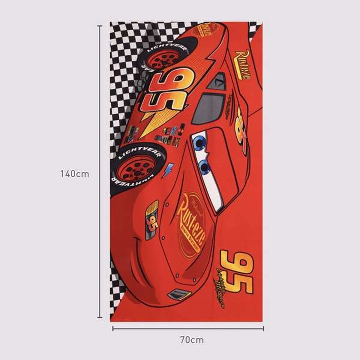 Beach Towel Cars Red 70 x 140 cm