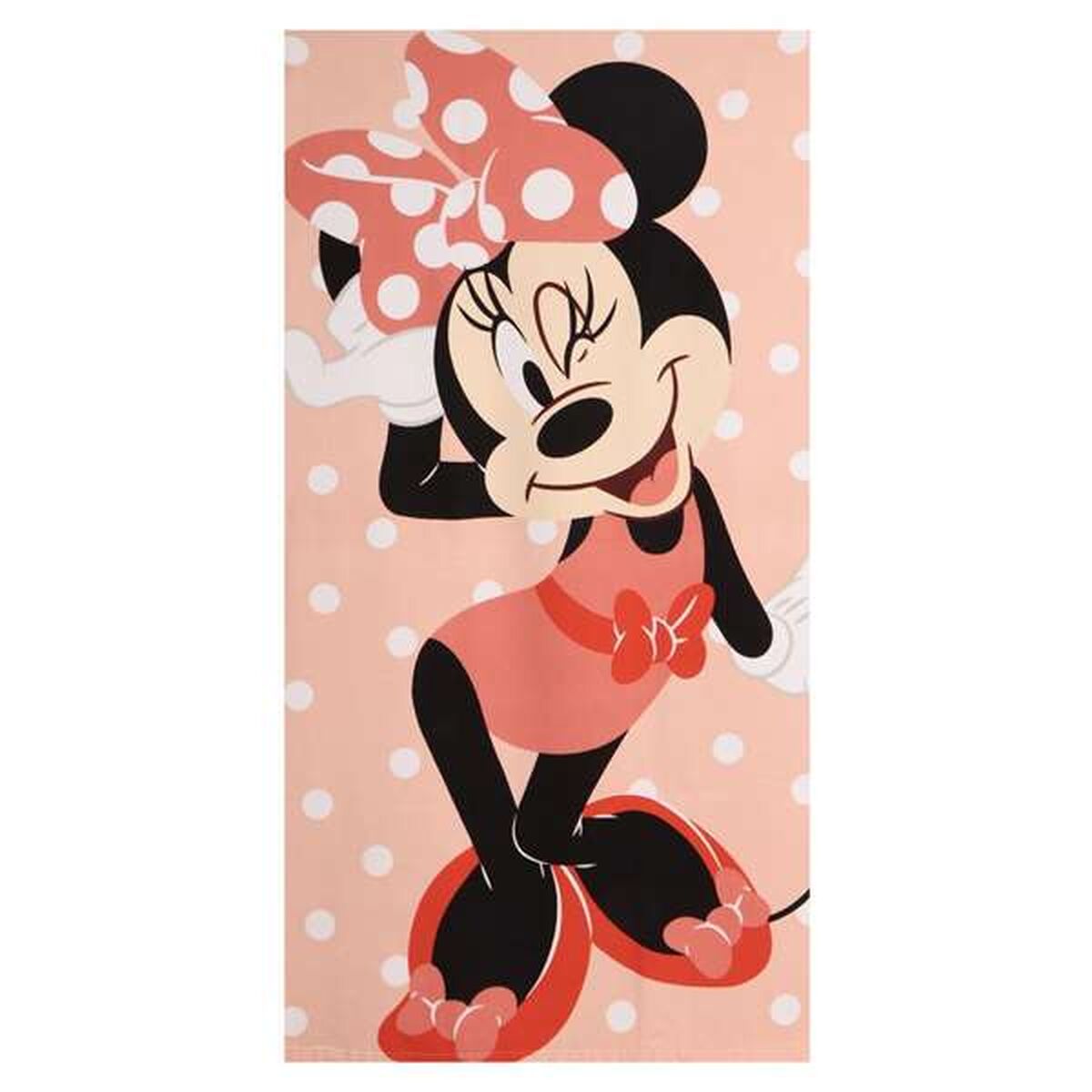 Strandhanddoek Minnie Mouse 70 x 140 cm Koraal