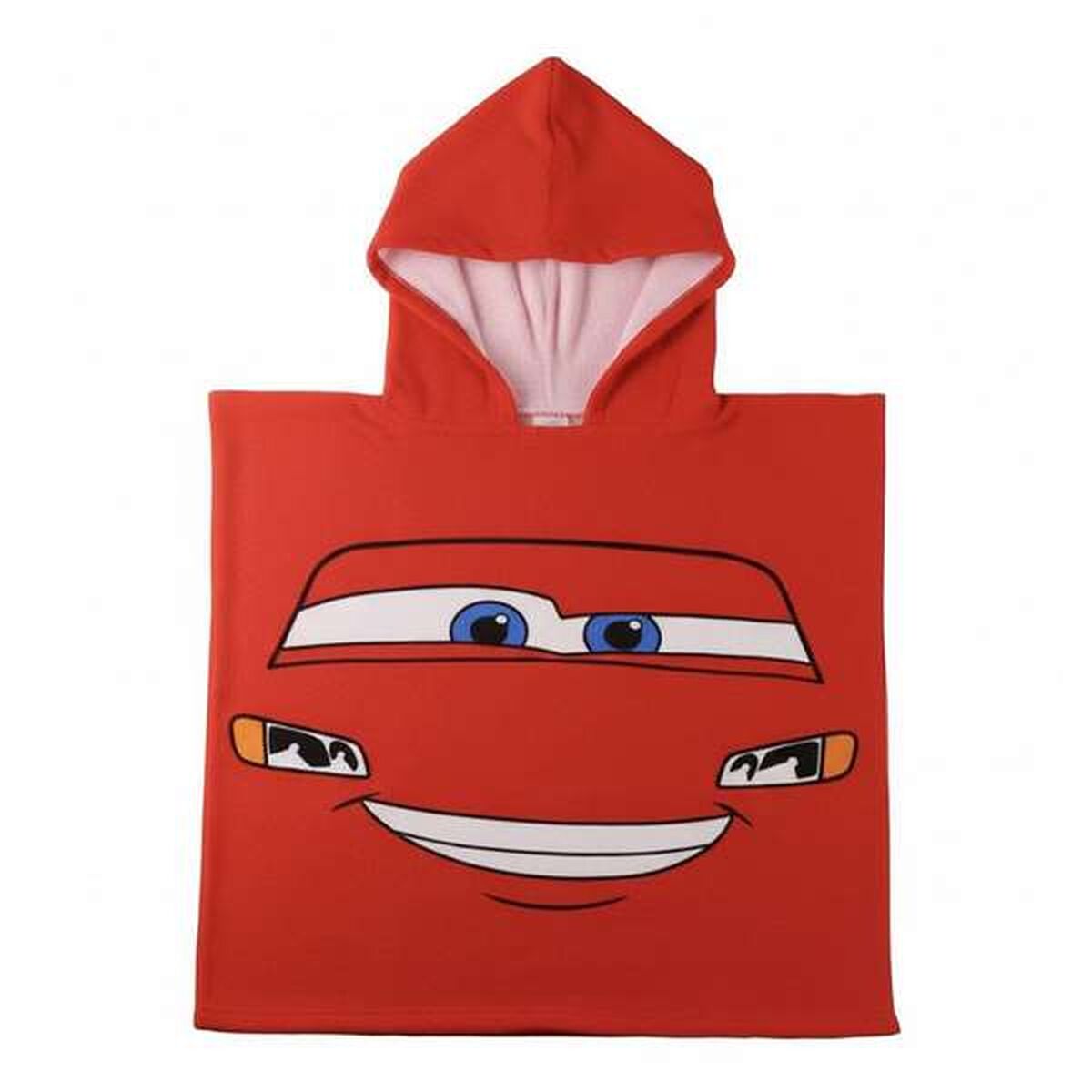 Poncho-Handdoek met Capuchon Cars Rood 55 x 77 cm