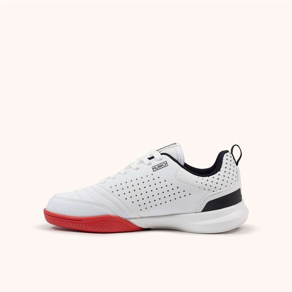 Kinder Zaalvoetbalschoenen Munich Rondito Kid 11 Wit