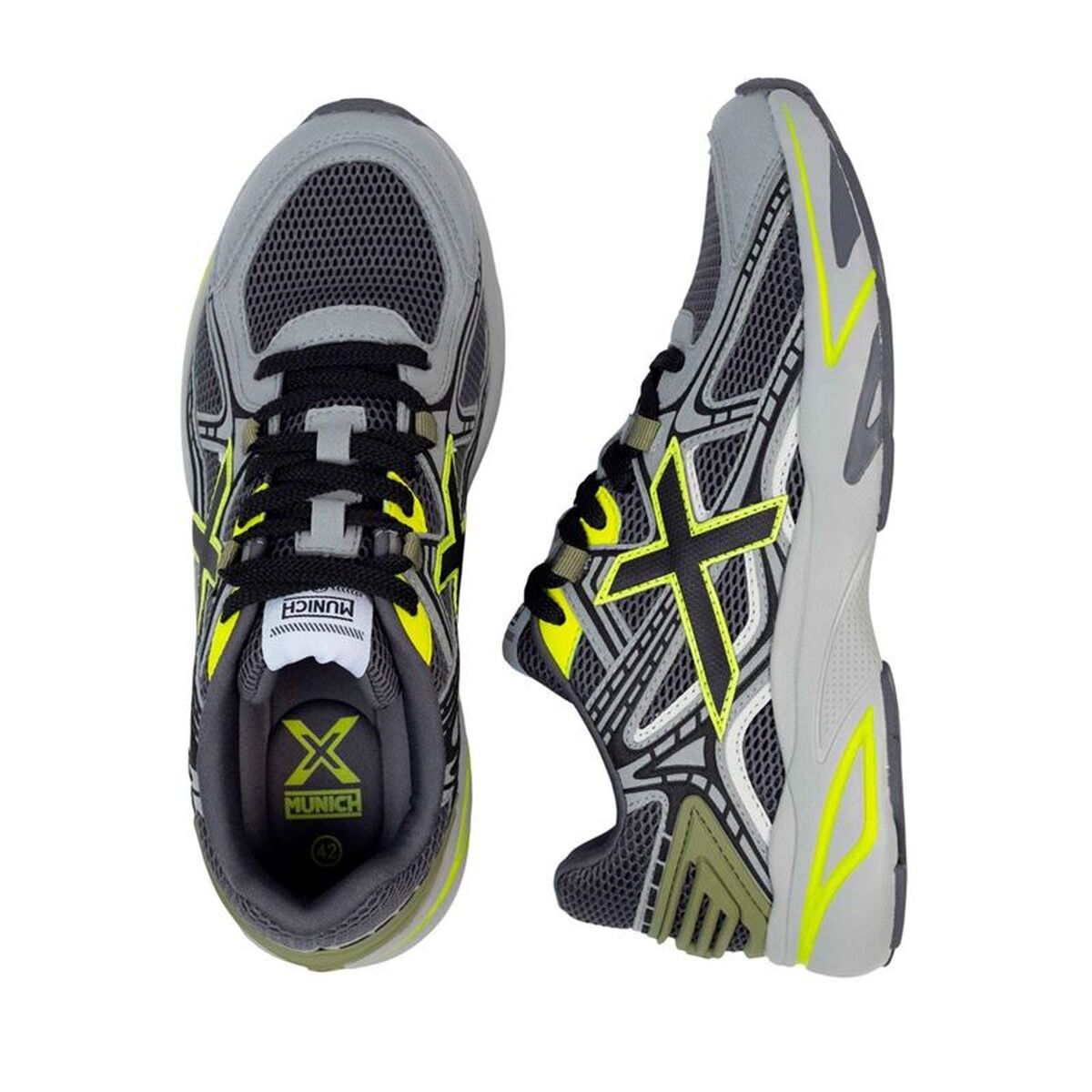 Sportschoenen voor heren Munich M2000 01 Zwart Grijs