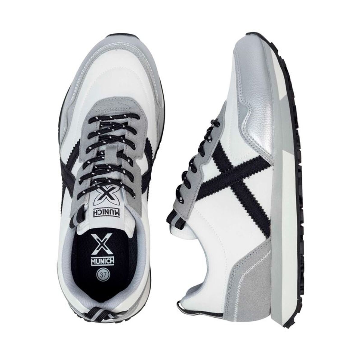 Casual Herensneakers Munich Next 19 Wit