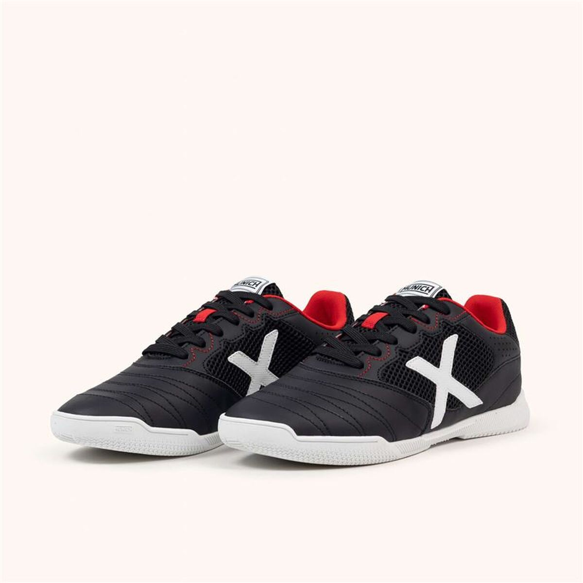 Casual Herensneakers Munich Debut 03 Zwart