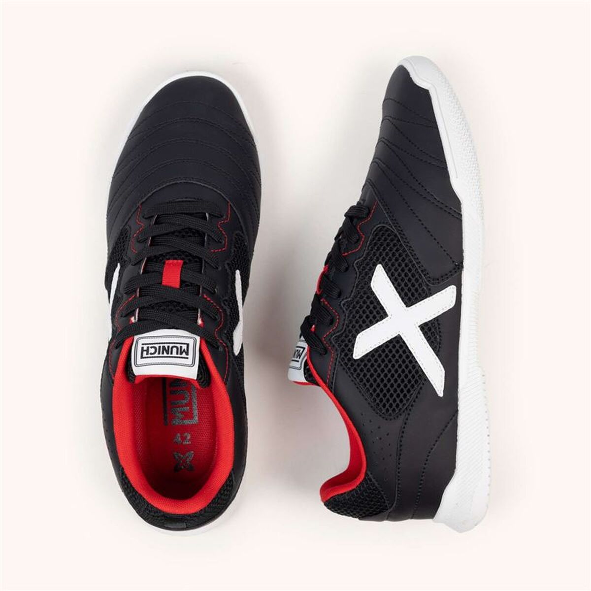 Casual Herensneakers Munich Debut 03 Zwart