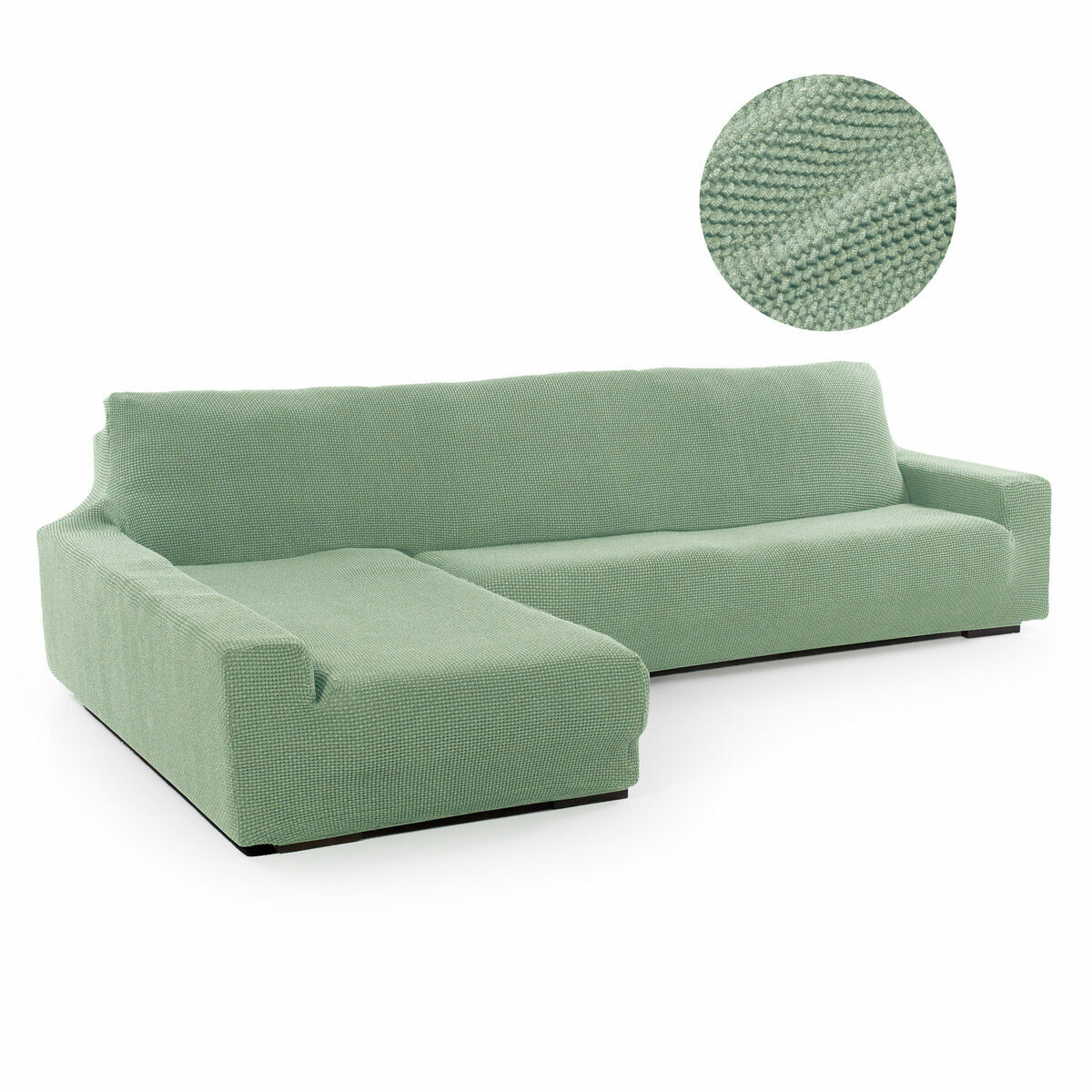 Bezug für Chaiselongue mit langem Arm links Sofaskins NIAGARA türkis (Restauriert C) - Thumbnail 2