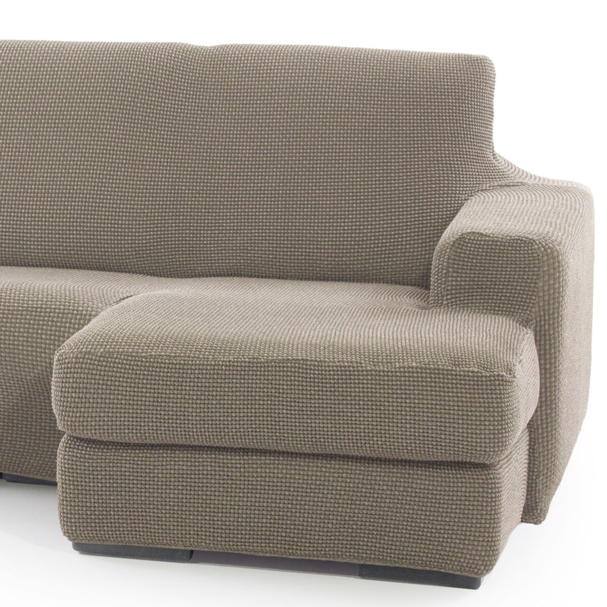 Abdeckung für Chaiselongue mit kurzem Arm rechts Sofaskins NIAGARA Leinen (Restauriert B) - Thumbnail 3